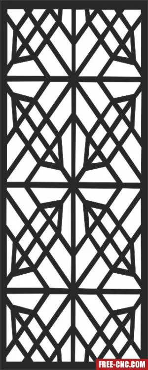 Decorative pattern wall screens panel for doors - free dxf download