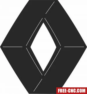 Renault logo - Free dxf download