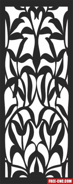 Decorative pattern wall screens panel for doors - free dxf download
