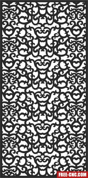 Door pattern door decorative door screen - Download free dxf for cnc plasma cutting