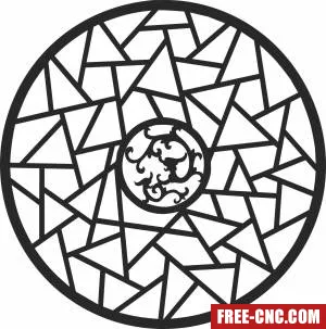Decorative door wall door screen decorative - Free dxf files ready to cut