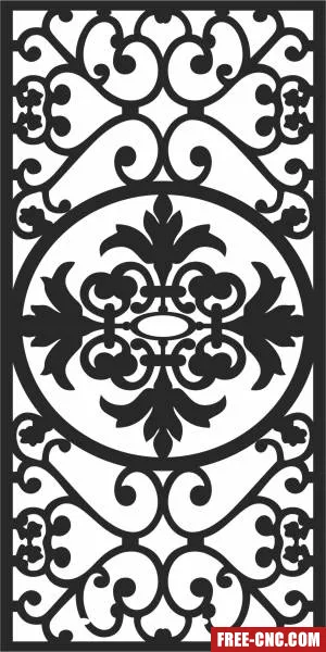 Wall pattern decorative pattern - Free dxf for laser cutting and plasma