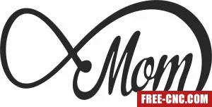 Mom wall sign - Free dxf files ready to cut