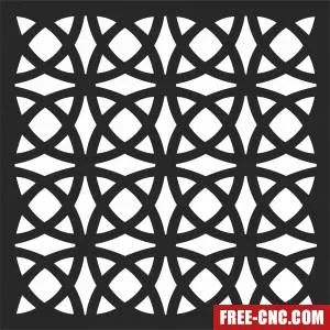 Wall pattern wall screen decorative wall - Free dxf files ready to cut