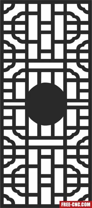 Pattern door screen wall screen door pattern - Download free dxf for cnc plasma cutting