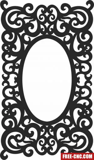 Door decorative door wall decorative screen door - Free dxf download