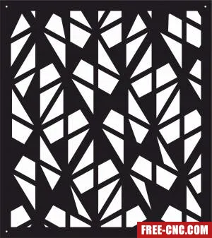 Decorative panel screen pattern - Free dxf download