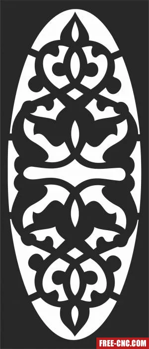 Pattern wall screen pattern decorative screen pattern - Free dxf files ready to cut