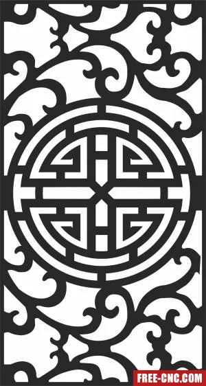 Door screen pattern decorative door decorative wall - Download free dxf for cnc plasma cutting