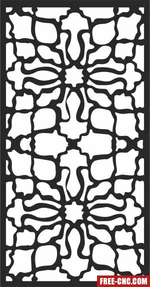 Wall pattern decorative wall decorative door - Download free dxf for cnc plasma cutting