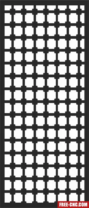 Decorative door wall - Free dxf download