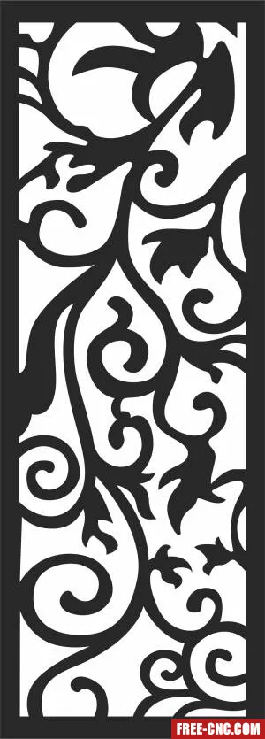 Pattern screen door - Free dxf download Pattern screen door - Free dxf download