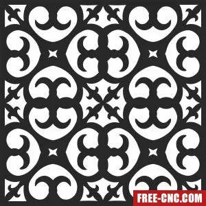 Door decorative door wall - Free dxf download