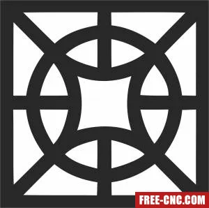Ornament decorative art - Download free dxf for cnc plasma cutting