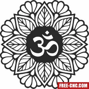 Mandala wall decor - Free dxf for laser cutting and plasma
