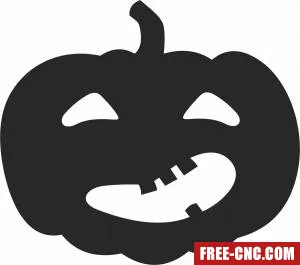 Halloween pampking silhouette - Free dxf for laser cutting and plasma