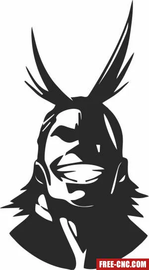 My hero academia wall art - Free dxf files ready to cut