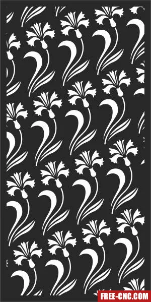 Pattern door screen wall pattern wall screen - Free dxf download