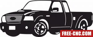 Truck car - Download free dxf for cnc plasma cutting