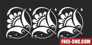 Pattern wall door decorative - Download free dxf for cnc plasma cutting Pattern wall door decorative - Download free dxf for cnc plasma cutting