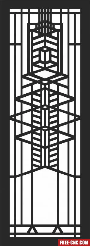 Pattern wall pattern screen - Free dxf files ready to cut