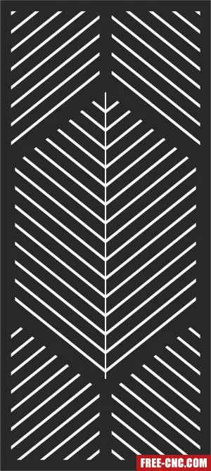 Pattern door wall - Free dxf download