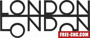 London wall art - Download free dxf for cnc plasma cutting