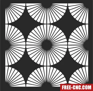 Decorative door screen door - Free dxf download