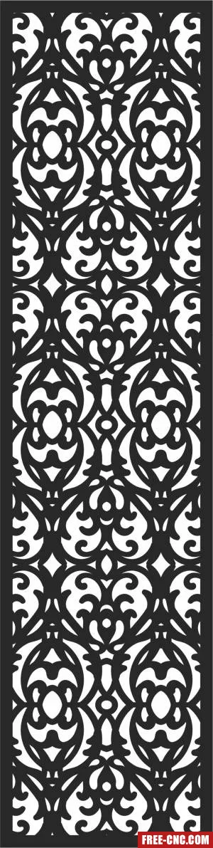 Door screen pattern - Free dxf download