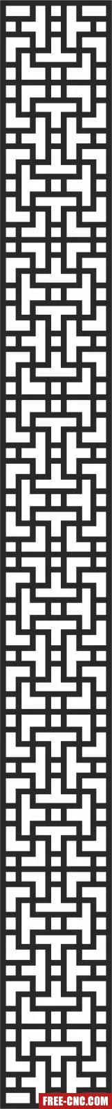 Screen door screen door decorative - Free dxf for laser cutting and plasma