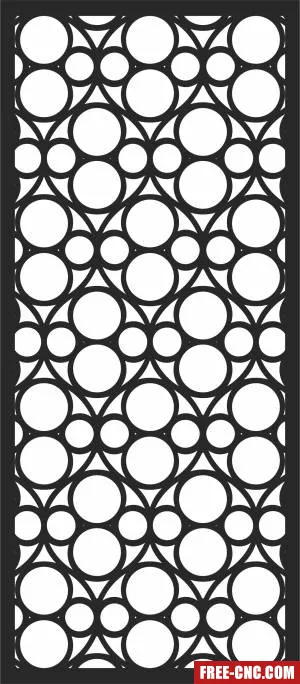 Door pattern screen wall door pattern wall - Free dxf files ready to cut