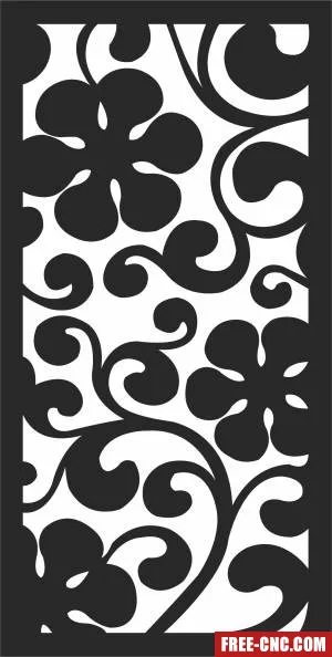 Screen pattern wall pattern - Download free dxf for cnc plasma cutting