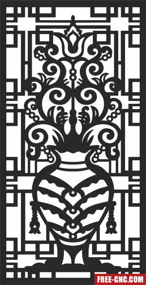 Door decorative screen - Free dxf download Door decorative screen - Free dxf download