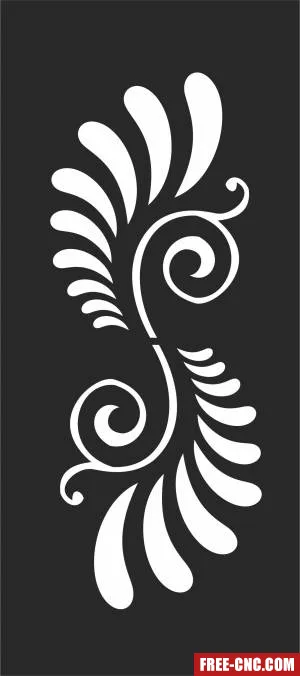 Wall decorative door - Free dxf files ready to cut Wall decorative door - Free dxf files ready to cut