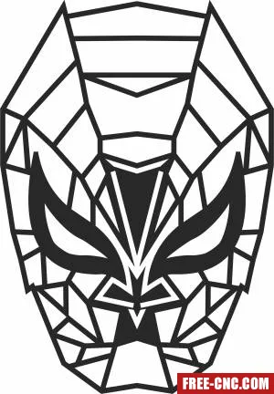 Spiderman geometric cliparts - Free dxf files ready to cut