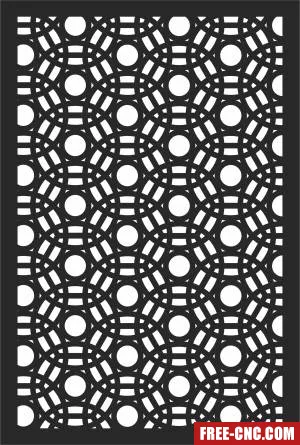 Wall pattern door wall decorative - Download free dxf for cnc plasma cutting