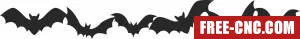 Halloween bats clipart - Free dxf for laser cutting and plasma