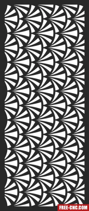 Decorative wall screen panel pattern - free dxf download