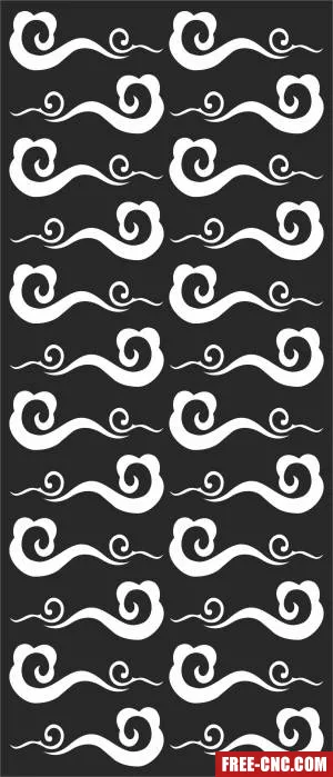 Wall decorative wall decorative - Free dxf for laser cutting and plasma