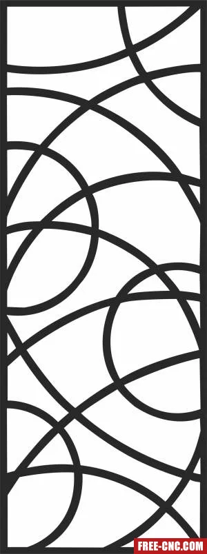 Decorative wall decorative screen decorative door - Free dxf for laser cutting and plasma