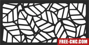 Pattern screen wall decorative door pattern - Free dxf for laser cutting and plasma