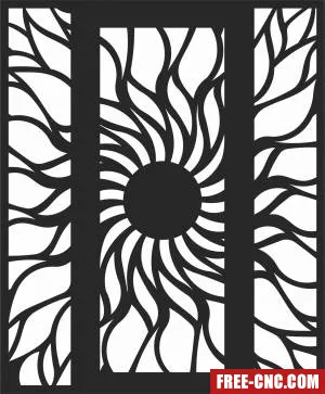Screen wall door screen decorative wall - Free dxf for laser cutting and plasma Screen wall door screen decorative wall - Free dxf for laser cutting and plasma
