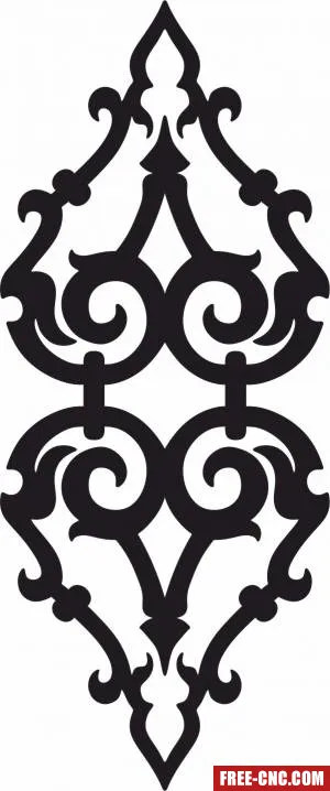 Pattern design heart - free dxf download Pattern design heart - free dxf download