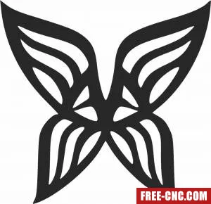 Butterfly sign - Free dxf files ready to cut