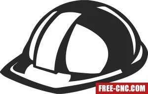 Hardhat helmet - Free dxf download