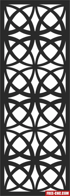 Decorative panel door wall screen pattern - Free dxf files ready to cut Decorative panel door wall screen pattern - Free dxf files ready to cut