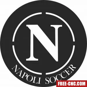 Napoli football logo soccer - Free dxf files ready to cut