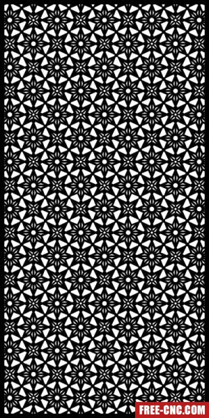 Decorative panels for doors wall screen pattern - free dxf download
