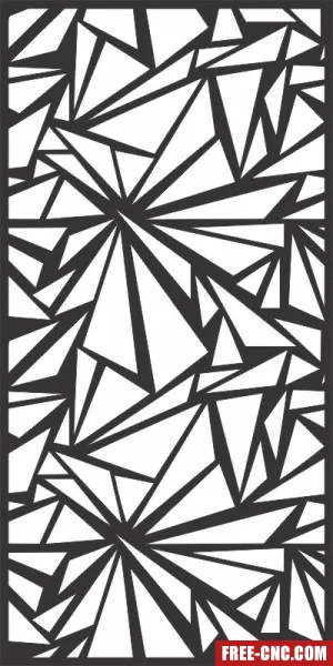 Decorative panels for doors wall screen pattern - free dxf download