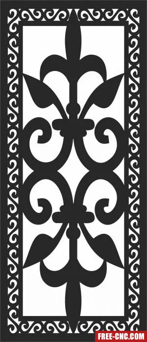 Door decorative pattern door decorative screen - Download free dxf for cnc plasma cutting